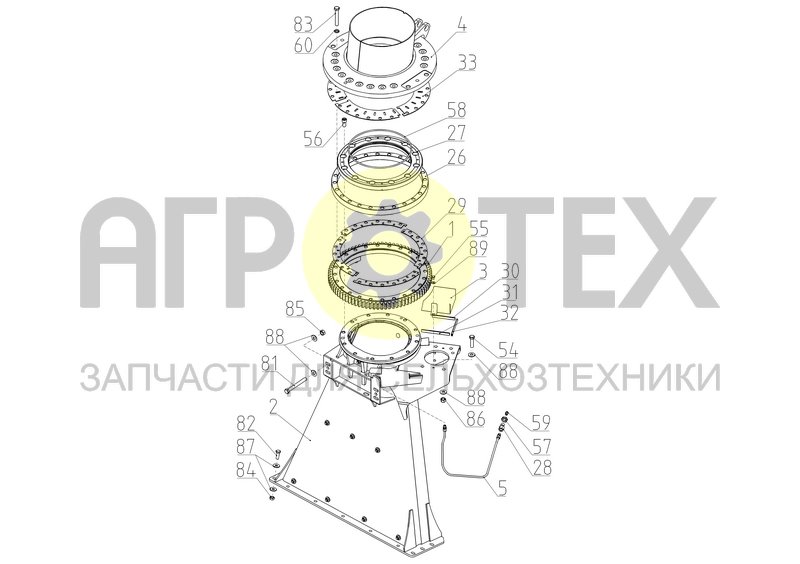 Чертеж Устройство поворотное (РСМ-120.50.04.000Ф)